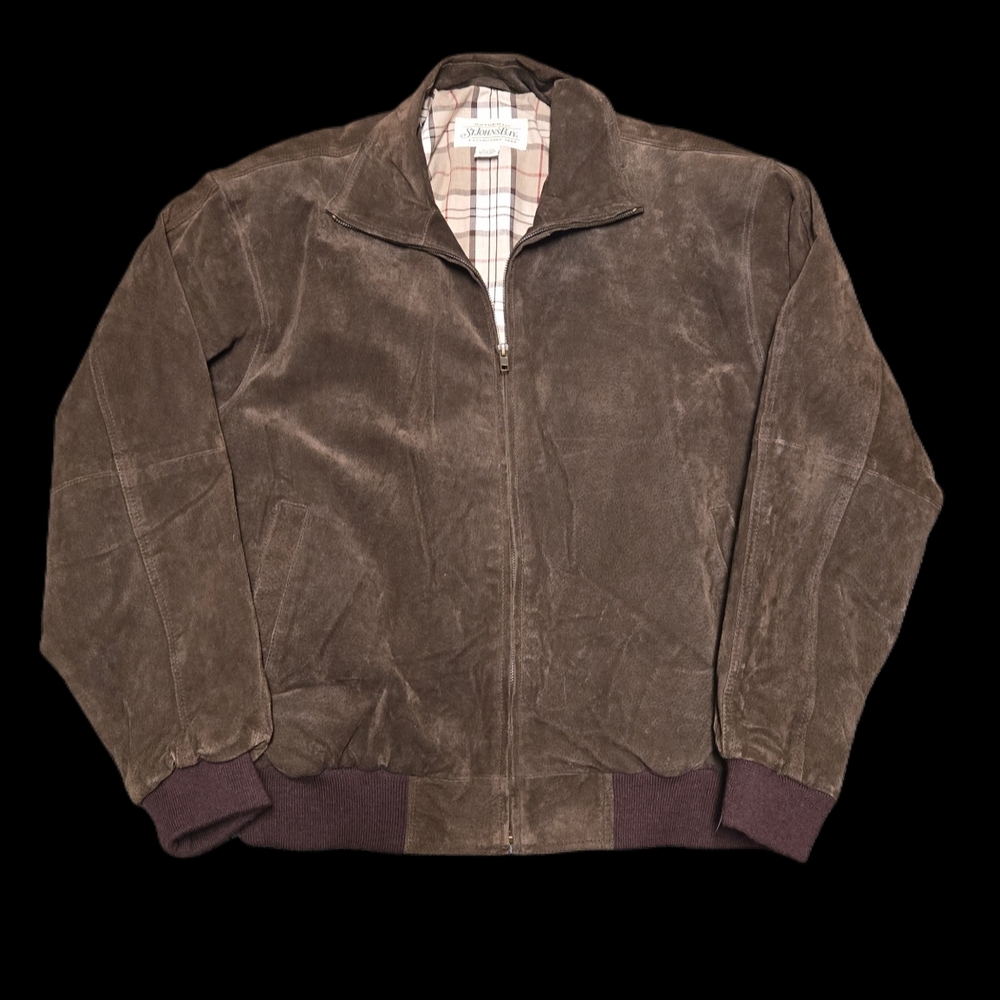 St. Johns Bay Brown Vintage Suede Jacket